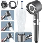Pommeau de douche haute pression, douche salle de bain 4 modes r�glable, anti calcaire douchette massant ...