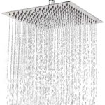 Pommeau de douche inox - tete de douche pluie , pommeau de douche carr� , douche economie d'eau universelle ...