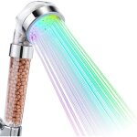 Pommeau de douche led, pommeau de douche de salle de bain, douchette  main, pommeau de douche led 7 ...