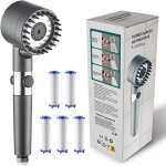 Pommeau de douche multifonction haute pression, 3 modes, douchette � haute pression, �conomie d'eau, ...