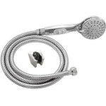 Pommeau de douche rousseau combin� flexible 3jets stop' o chrom�