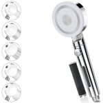 Pommeau de douche sans flexible, pommeau de douche haute pression avec filtre, pommeau de douche �conomique ...