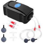 Pompe � air aquarium, 8w r�glable puissante double sortie bulleur aquarium pour aquarium 5 � 300 l ultra ...