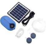 Pompe � air solaire pour aquarium 1, 5 w oxyg�nateur 3 modes d'oxyg�nation pour bassin de poissons aquarium ...