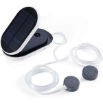 Pompe � air solaire inclinable, a�rateur d'oxyg�ne solaire pour bassin et �tang avec pierre � air pour ...