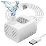 Pompe d'aquarium 200 l / h 3 w ultra silencieuse usb pour bassin, fontaine, aquarium, cordon d'alimentation ...