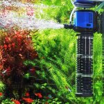 Pompe de bassin 2500 �f, pompe � eau submersible avec filtre �ponge, hauteur de refoulement de 2, 4 m, ...