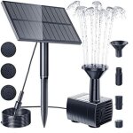 Pompe de bassin solaire pour ext�rieur, 5 w, 5 v, fontaine solaire, d�coration de jardin, avec panneau ...
