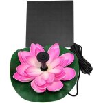 Pompe de bassin solaire lotus - fontaine flottante - nnuphar - pompe solaire - pompe  eau pour tang ...