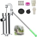 Pompe � bras manuelle pour eau, profondeur des eaux souterraines 10 m, pompe � eau manuelle, en acier ...