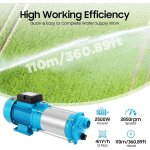 Pompe centrifuge puissante 2500 w, pompe d'arrosage pour jardin, pompe � jet avec pressostat, pompe pression, ...