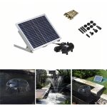 Gojoy - pompe  courant solaire 10w 1000l / h pompe solaire cascade pompe jardin tang fontaine