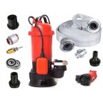 Pompe pour eau propre et sale fosse septique tuyau d'incendie submersible 2 pouces 30 m