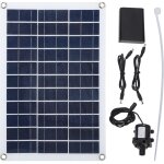 Pompe � eau solaire 12v, professionnelle, efficace, � faible bruit, pour fontaine � eau, bain d'oiseaux, ...