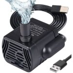 Pompe � eau submersible aquarium ajustable 200l / h 3w usb ultra - silencieux pour �tang fish tank fontaine ...