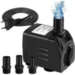 Pompe � eau submersible, mini pompe d'aquarium 25 w 1500 l / h, pompe de fontaine r�glable pour bassin, ...