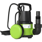 Pompe d'�vacuation eaux charg�es / propres d�bit 9000l / h 400w profondeur max. 15m interrupteur � flotteur ...