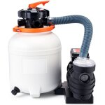 Mophorn pompe de filtration  sable pour piscines hors sol, 300 mm, 10 000 l / h, 285 w, systme de pompe ...