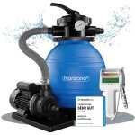 Pompe filtre  sable et particule 10200 l / h avec testeur lectronique chlore et ph