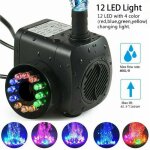 Pompe de fontaine de 15w, débit de 800l / h, avec 12 led intégrées, idéale pour les bassins et les jardins. ... Pompe de fontaine de 15w, débit de 800l / h, avec 12 led intégrées, idéale pour les bassins et les jardins. ...