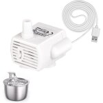 Pompe de fontaine � chat chien, pompe � eau de remplacement pour animaux de compagnie submersible chat ...