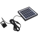 Pompe de fontaine solaire, 6v 1. 5w 160l / h pet panneau solaire aliment, eau rservoir de poissons ...