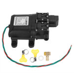 Pompe haute pression, motopompe, noir dc12v 120w haute efficacit� pour caravanes douches pelouses arroseurs ...