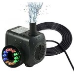 Pompe immerg�e aquarium silencieuse, pompe fontaine exterieure de jardin, pompe a eau electrique fontaine ...