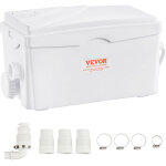 Pompe de maceration, 350 w, pompe de puisard deegouts de maceration avec 3 entrees deeau, debit 6000 ...