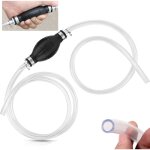 Pompe manuelle siphon, manuel pompe de transfert avec 2m tuyau de carburant manuel siphon, tuyau siphon ...