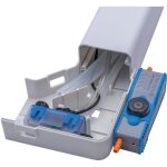 Pompe microblue � r�servoir avec goulotte d?angle blanche