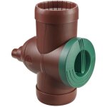 Pompe&moteur - garantia collecteur d'eau de pluie inox dn 68 - 100, marron incl. une cartouche de filtration ...