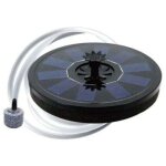 Pompe � oxyg�ne pour a�rateur d'�tang solaire avec tuyau d'air et pierre bulles eau flottante oxyg�nateur ...