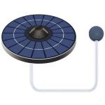 Pompe a oxygene solaire pour bassin avec tuyau d'air et pierre a bulles aerateur de bassin a poissons ...