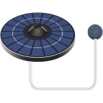 Pompe a oxygene solaire pour bassin avec tuyau d'air et pierre a bulles aerateur de bassin a poissons ...