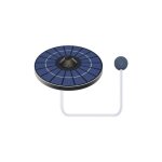 Pompe a oxygene solaire pour bassin avec tuyau d'air et pierre a bulles aerateur de bassin a poissons ...