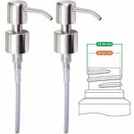 Pompe de rechange pour distributeur de savon liquide - acier inoxydable, inox � finition bross�e, 2 pi�ces ...