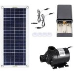 Jamais utilis�]pompe solaire pour bassin 50w 800l / h ensemble de pompe � eau solaire sans balais ultra ...