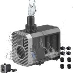 Pompe submersible pour aquarium, 5000 litres / heure, 80 watts, pour �tang, filtre de fontaine, chj - ...