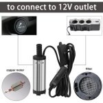 Pompe de transfert d'eau submersible 12 v pour diesel, essence, huile, petite pompe de cale pour bateau, ...