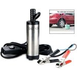 Pompe de transfert, mini pompe 12v d�bit max 30 l / min carburant en acier inoxydable, pompe gasoil � ...