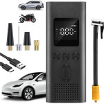 Pompe � v�lo �lectrique, compresseur de voiture sans fil 4000 mah