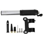 Pompe � v�lo portable - mini pompe � main en alliage d'aluminium - 140psi - blanc