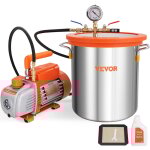 Mophorn - vevor pompe a vide 100 l / min avec chambre a vide 5 gallons 19 l couvercle en verre trempe ... Mophorn - vevor pompe a vide 100 l / min avec chambre a vide 5 gallons 19 l couvercle en verre trempe ...