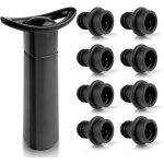 Pompe � vide avec 8 bouchons de bouteille, pompe � vide manuelle, distributeur de vin, accessoire pour ...