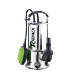 Pompe vide cave pro inox 1100 w eaux charges avec flotteur