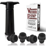 Pompe � vide � vin avec 4 bouchons de bouteille, bouchons de bouteille de vin r�utilisables pour garder ...