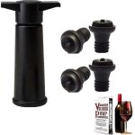 Pompe � vide vin + 4 bouchons , r�utilisable , conserve le vin frais jusqu'� 7 jours , accessoires vin ...