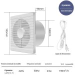 Ponceuse polisseuse - bouche vmc, 150 mm de diam�tre - 190 m�tres cubes / heure - vmc pour salles de ...