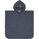 Poncho bb - gaze de coton - 100 % coton - bleu - 12 - 36 mois